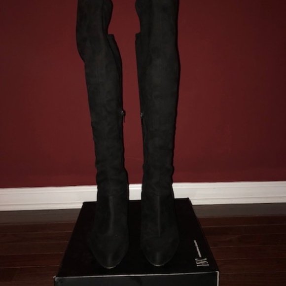 INC International Concepts Shoes - INC "Tacy" Knee High Suede Boots